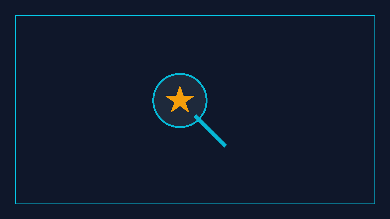 Lupa con estrella dorada representando optimización y posicionamiento SEO en Google