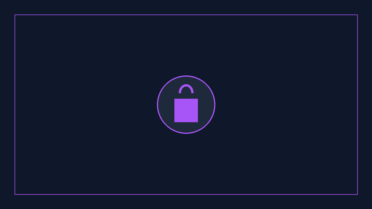 Icono de candado morado representando proteccion VPN y privacidad digital